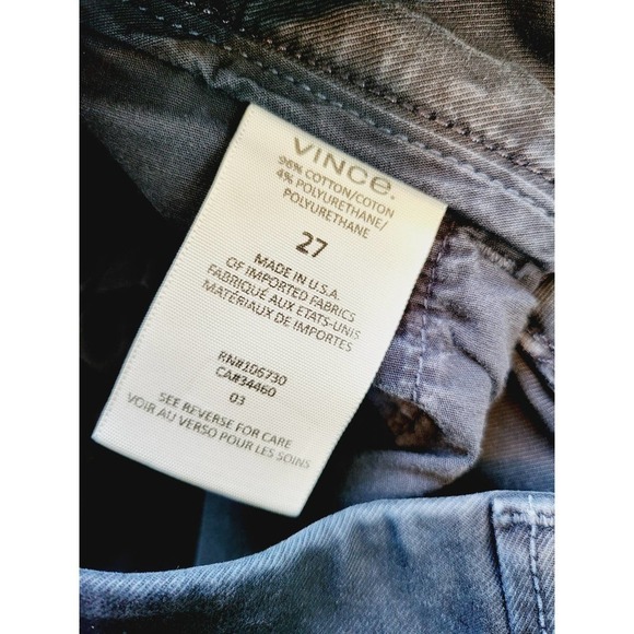 Men's Vince High-Rise Straight Leg Chinos - Navy - Waist 27 - Picture 9 of 10